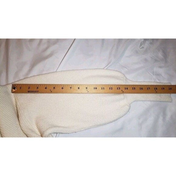 ANDTHEWHY Beige Turtleneck Sweater Size S/M; Dolman Sleeve; Stretch; Soft; Knit - Picture 12 of 15